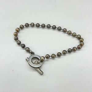 624.◎1円スタート◎GUCCI グッチ ブレスレット ボールチェーン 925 シルバー アクセサリー 小物 装飾品 レディース メンズ