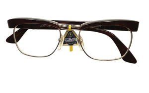 世界最高峰クオリティの逸品1960s GOLD刻印時代ITALY製TAG付デッド PERSOL RATTIペルソールラッティ金張ブロータイプ 眼鏡size50/20 