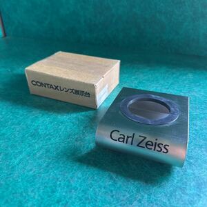 【A0047】◎未使用中古品・元箱付き◎CONTAX レンズ展示台 Carl Zeiss 販促用 非売品 カメラ用品◎