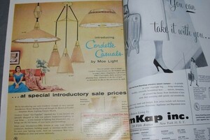q1077) House Beautiful 1956年 日用雑貨 インテリア雑貨　洋書。雑誌。アメリカ。ファッション。美術。インテリア。