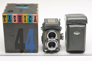 ※ Yashica ヤシカ 二眼レフカメラ Yashica-44 ヤシカ44 60mm f3.5 革ケース、箱付 c0038