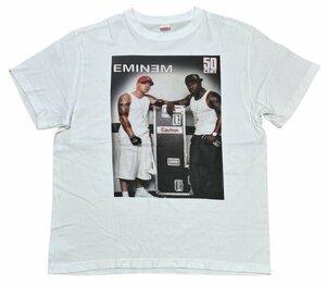 良品 EMINEM エミネム 50cent プリント 半袖 Tシャツ / rap ラップ hiphop ヒップホップ 00s