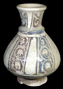 中国古玩　時代物　アンダーソン土器　須恵器　細頸瓶　フラスコ型　直径13㎝　高さ21㎝　エステートセール AYS