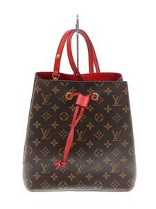 LOUIS VUITTON◆ネオ・ノエ_モノグラム・キャンバス_BRW_コクリコ/PVC/RED