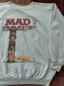 60s 70s L mad magazine アルフレッドニューマン ビンテージ スウェット vintage マッドマガジン 1962 no74 トーテムポール tシャツ