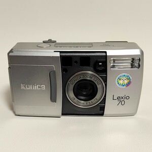 Konica Lexio 70コンパクトフィルムカメラ コニカ 全自動　オートフォーカス シルバー 28-70mm/F3.4-7.9 2.5倍ズーム