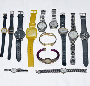 大量 まとめ売り CASIO SEIKO Q&Q ピエール・カルダン など メンズ・レディース ほか 腕時計 各種 ウォッチ セット [ジャンク]