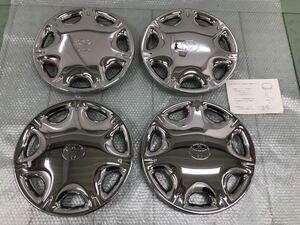 安売り不可 未使用 トヨタ純正 OP クロームメッキ 14インチ ホイールキャップ 4枚セット USDM ローライダー 08402-13020 90年代 当時物