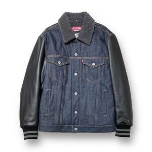 JUNYA WATANABE COMME des GARCONS MAN レザーデニムジャケット M ブルー WH-J918 ジュンヤワタナベコムデギャルソン 店舗受取可