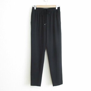 美品 20AW ANAYI アナイ ストレッチ テーパード イージーパンツ S ブラック ◆