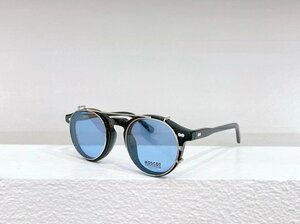 1000円スタート送料無料 MOSCOT モスコット MILTZEN サングラス 2way レンズ 日焼け止め セルフレーム フルリム 小顔 未使用 46mm TT124