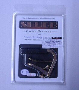 【数量限定・新品】SHUBB(シャブ) / アコースティックギター用カポタスト C1gRose ローズゴールド