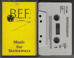 【カセット】B.E.F. - Music For Stowaways【1981年/The Future/Clock DVA/限定ナンバリング入】