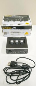 【埼玉発】※ジャンク品※【Behringer】　オーディオインターフェース　UM2 U-PHORIA　※通電確認のみ※　(9-3715)