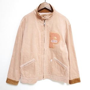 #wxc ピンクハウス PINKHOUSE ブルゾン ピンク コーデュロイ ワッペン 羊革使用 レディース [799360]