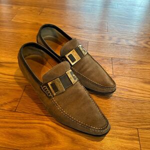 DOLCE&GABBANA 革靴 スエード ローファー ブラウン 系 サイズ51/2