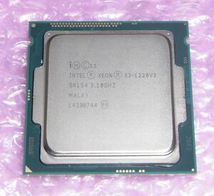 中古CPU Intel Xeon E3-1220 V3 3.1GHz SR154 動作品 