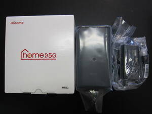 【新品未使用】 docomo ドコモ home 5G HR02 5G対応 ホームルーター Wi-Fi ダークグレー 制限○ ③