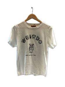 WEIRDO◆Tシャツ/-/コットン/WHT/プリント