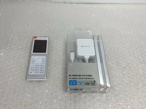 未使用品　WILLCOM　PHS電話機　ホワイト　WX330J-Z　（管２FB2-N7）