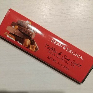 【DEAN&DELUCA*ディーン&デルーカ】ミルクチョコレート*トフィー&シーソルト*57g