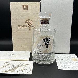 【Ｋ-47】　響　SUNTORY　サントリー　HIBIKI　空き瓶　100th Anniversary Blend　100周年　アニバーサリーブレンド　WHISKY　木箱・冊子付