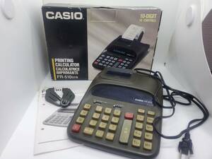 カシオ CASIO FR-510GYB 電卓 プリンター 動作確認済み プリンター部未チェック レア アンティーク