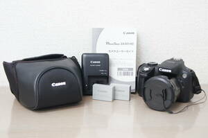 Canon キヤノン PowerShot SX50 HS コンパクト デジタルカメラ 充電器 バッテリー2個 取説 カメラケース付き 13J805
