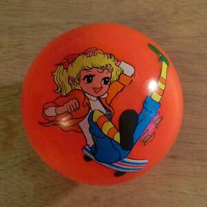 レトロ 玩具 ビニールボール 直径約11cm デッドストック レア希少 キャンディ・キャンディ風 キャラクター不明 女の子