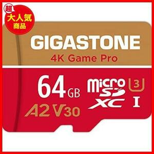 【先着順！残り１つ】 MB/S 95/35 10 Class U3 高速 UHS-I マイクロSDカード V30 A2 64GB Gopro Card SD Micro Gigastone