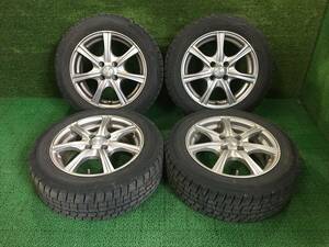 フィット等に!! 15x6J PCD100 OFF38 185/60R15 ダンロップ WM02 冬タイヤ 売切!!