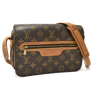 1円 ◆良品 LOUIS VUITTON ルイヴィトン ショルダーバッグ サンジェルマン24 M51210 モノグラム ブラウン◆E.Csom.tI-26