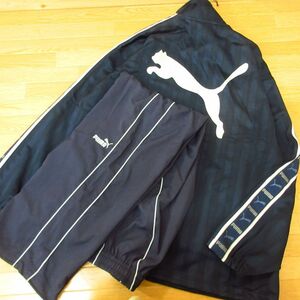 ◎美品！XL 上下セット！PUMA プーマ◆ジャージ ジャケット&パンツ テニス ビッグロゴ！◆メンズ 紺◆B3969