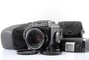 【美品 保障付 動作確認済】Bronica S2 Black medium format + 75mm 2.8 Lens ブロニカ 中判カメラ・レンズ・フィルムバック２個セット