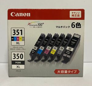 ★内袋未開封　Canon キャノン純正品　インクカートリッジ　BCI-351XL+BCI-350XL 6色マルチパック　大容量タイプ　今年の3月期限切れ