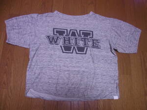 238-156/WHITE MOUNTAINEERING/ホワイトマウンテニアリング/WM1571503/Tweed Knit Big Silhoutte Print T-Shirt/ビッグシルエットTシャツ/0