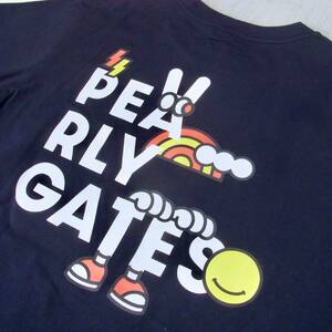 新品 正規品!! PEARLY GATES/パーリーゲイツ 大人気!! どうしちゃったPG Tシャツ 日本製【4/M】ネイビー