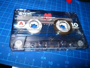 使用済み　中古　 カセットテープ　TDK　AE10　Type1　ノーマル　10分 1本 　爪あり　No.9510
