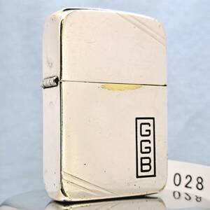 1000円～ zippo 美品 1941 ビンテージ レプリカ GGB 10ミクロン銀メッキ ダイアゴナルライン シルバー SILVER COATING ジッポー USA 028