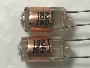 銅箔スチロールコンデンサ 182J2B 1800pF 未使用 2個1セット