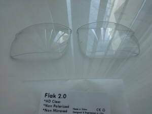 ★処分価格★オークリー フラック 2.0 用 カスタムレンズ HD CLEAR Color Polarized 新品 Flak 2.0 