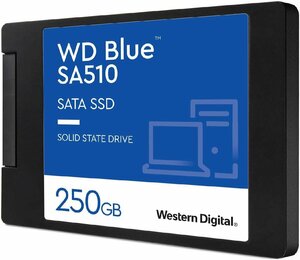 Western Digital ウエスタンデジタル WD Blue SATA SSD 内蔵 250GB 2.5インチ (読取り最大555MB/s 書込み最大440MB/s)WDS250G3B0A-EC SA510