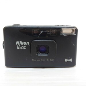１円スタート！　Nikon AF600 簡易的に動作確認ＯＫ コンパクトフィルムカメラ フィルム　光学　