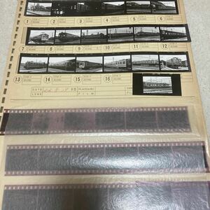 鉄道ネガ　路面電車　古い写真フィルム37コマ　ベタ焼き写真37枚　昭和42年　電車・飛行機