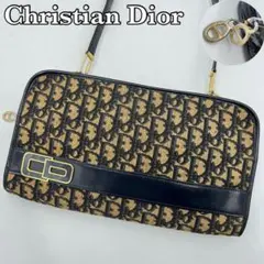 Christian Dior トロッター　ショルダーバッグ　CDロゴダブルジップ