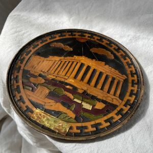 ハンドメイド ギリシャ 壁掛け 飾皿 アンティーク