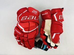 ◇ アイスホッケー グローブ BAUER SUPREME シュープリーム 2S PRO 2020-2021モデル SR １３" RED ◇ 新品 ◇