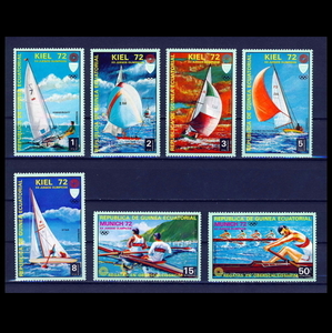 ■赤道ギニア切手　1972年　ヨット・ボート / キール