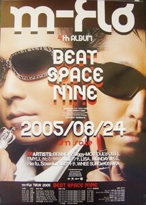 m-flo/BEAT SPACE NINE/未使用・非売品ポスター　送料無料