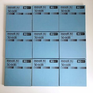 オープンリールテープ 7号 MAXELL XLⅠ50-60B BQ 9本セット 使用済み まとめ売り 現状品 （423-8）